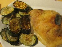Zucchini slices, plated.JPG