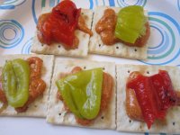 Saltines and pepper snacks with Comeback Sauce.JPG