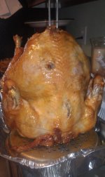 Deep fried turkey done by my nephew.jpg