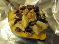 Acorn squash and fruit, raw.JPG