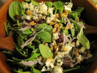 Spinach, fruit, nut and cheese salad.JPG