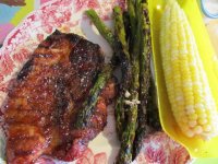 Pork steaks, plated.JPG